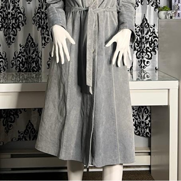 Fur/Leather Trench Coat - Picture 6 of 6